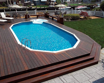 Above Ground Pools By Atlas, Above Ground Pools With Decks Installed Nj